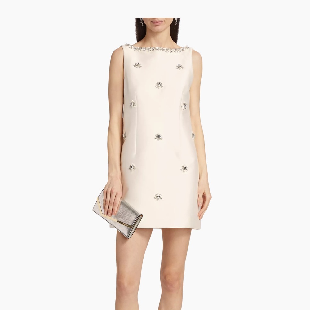 Sachin & Babi Marcella Beaded Mikado Sheath Dress